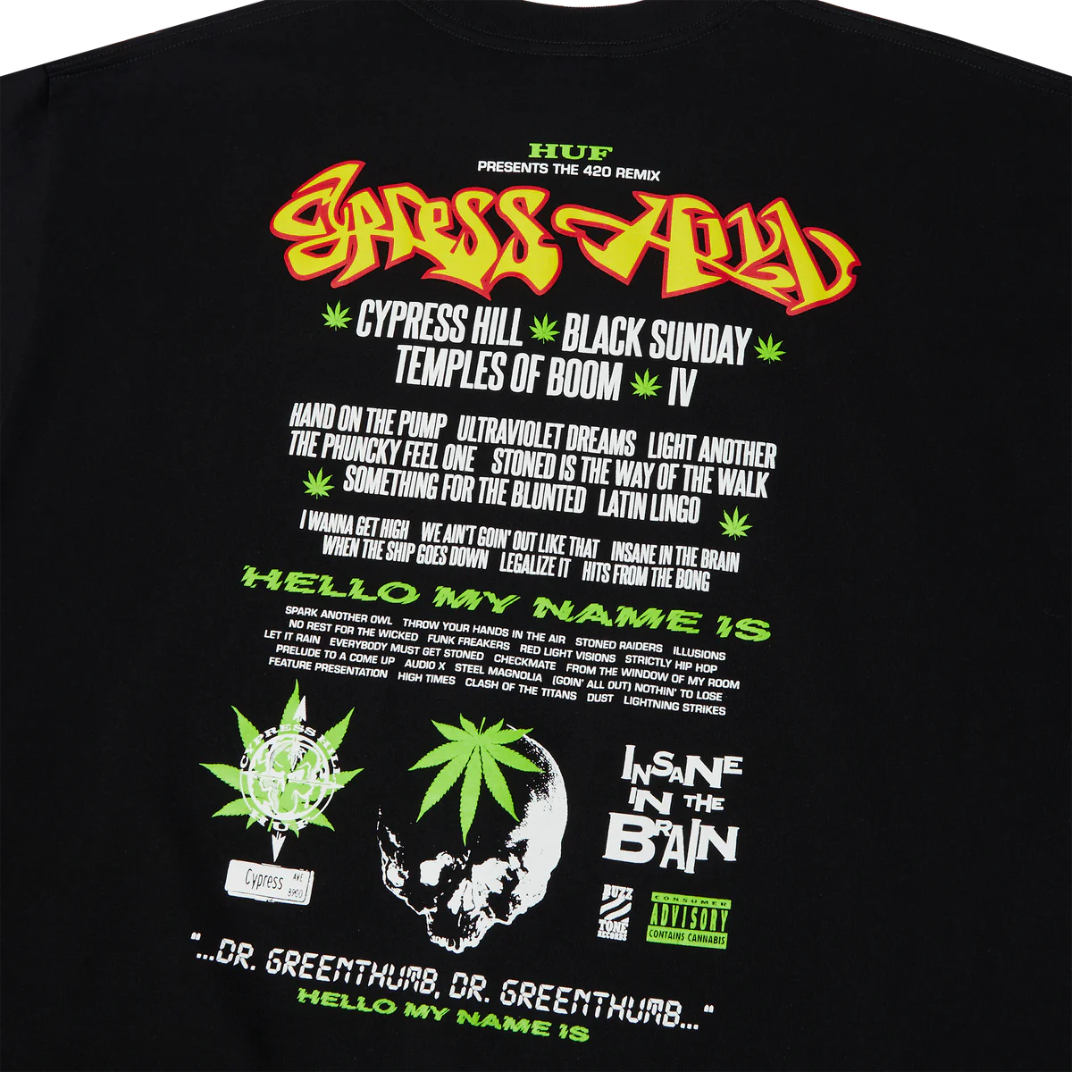 HUF x Cypress Hill Dr Greenthumb T-Shirt